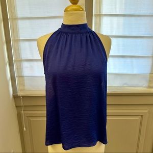 Sapphire Blue Express Blouse w/ Cutouts